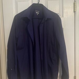 Van Heusen Deep Blue Regular Fit Shirt